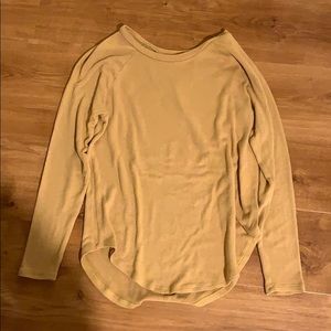 yellow long sleeve shirt extremely soft
